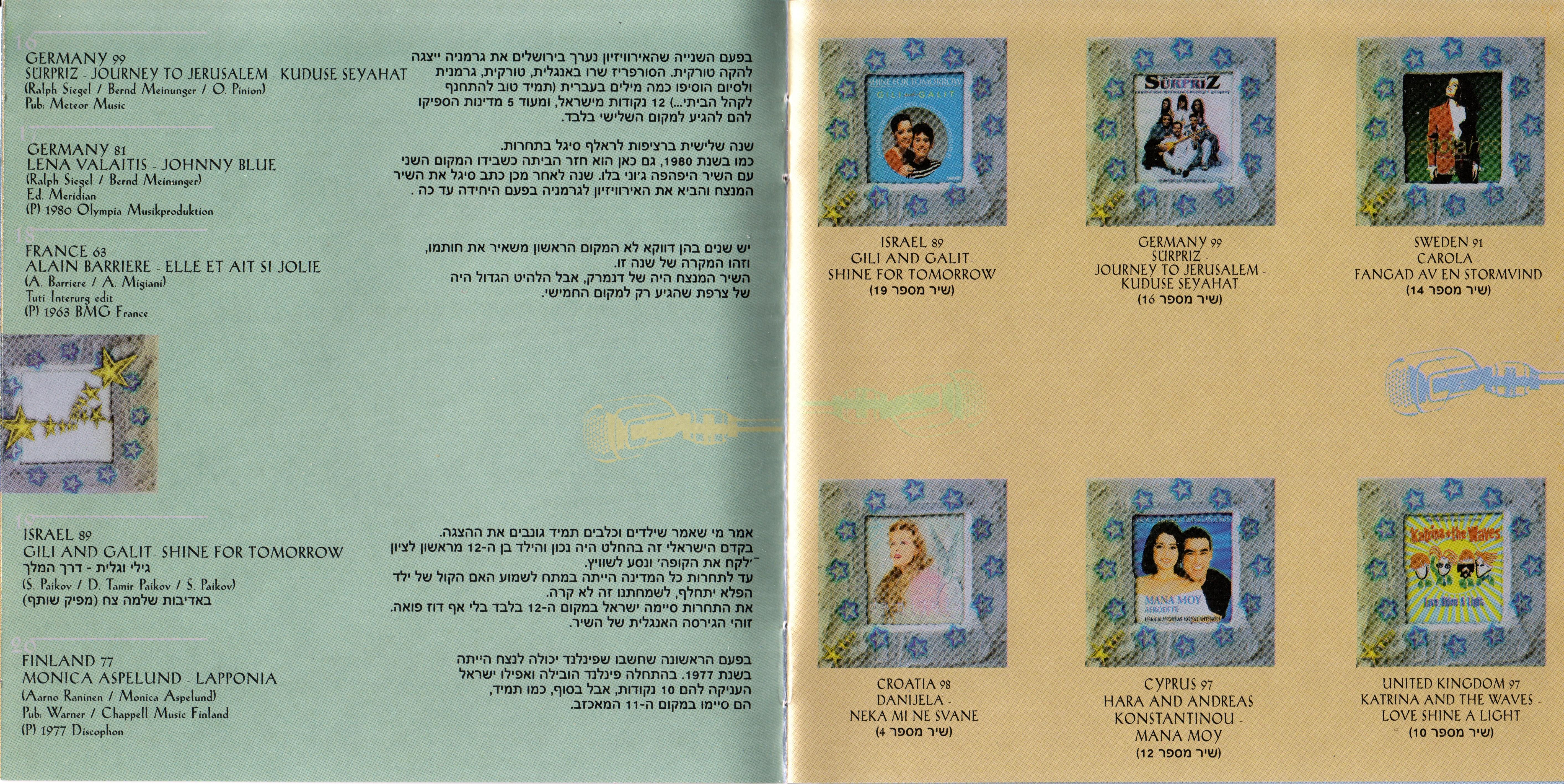 Eurovision Song Contest 2000; The Frank Naef Show Songs From E.S.C : Booklet 4